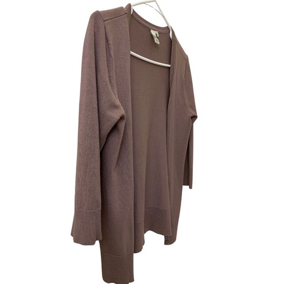 14th & Union Moca Cocoa Short length Knit Cardigan 3/4 Sleeve size S - Picture 2 of 10